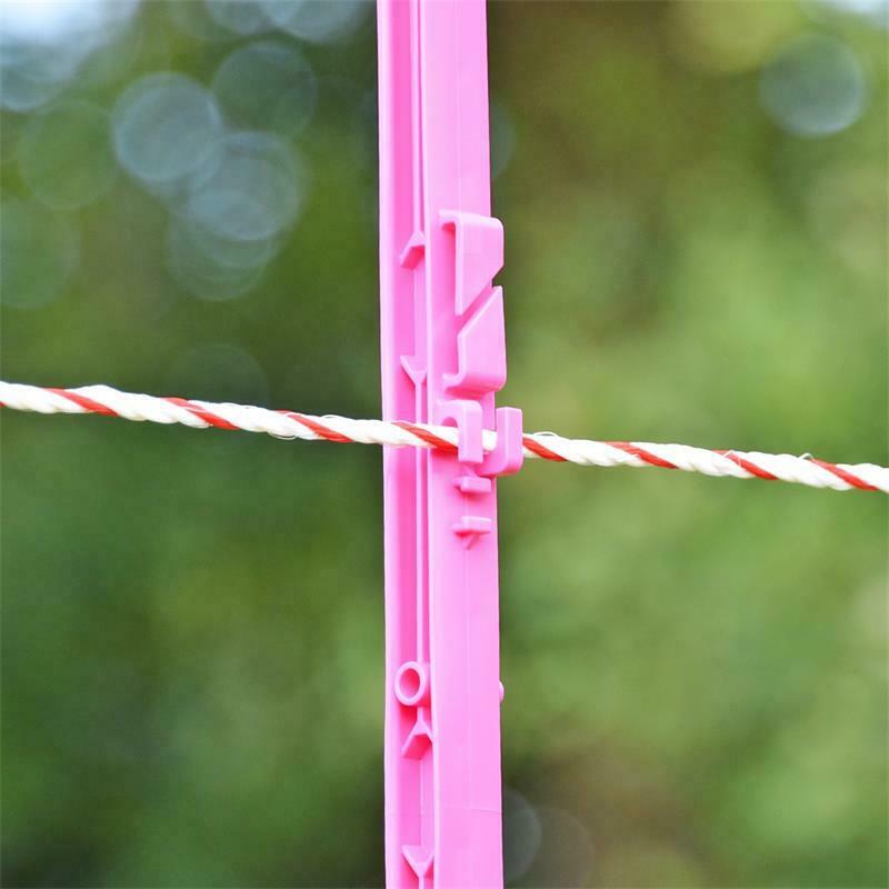 Pink 5FT Poly Posts 156cm Tall Electric Fence 4ft 6" Fencing Stake Horse Cattle