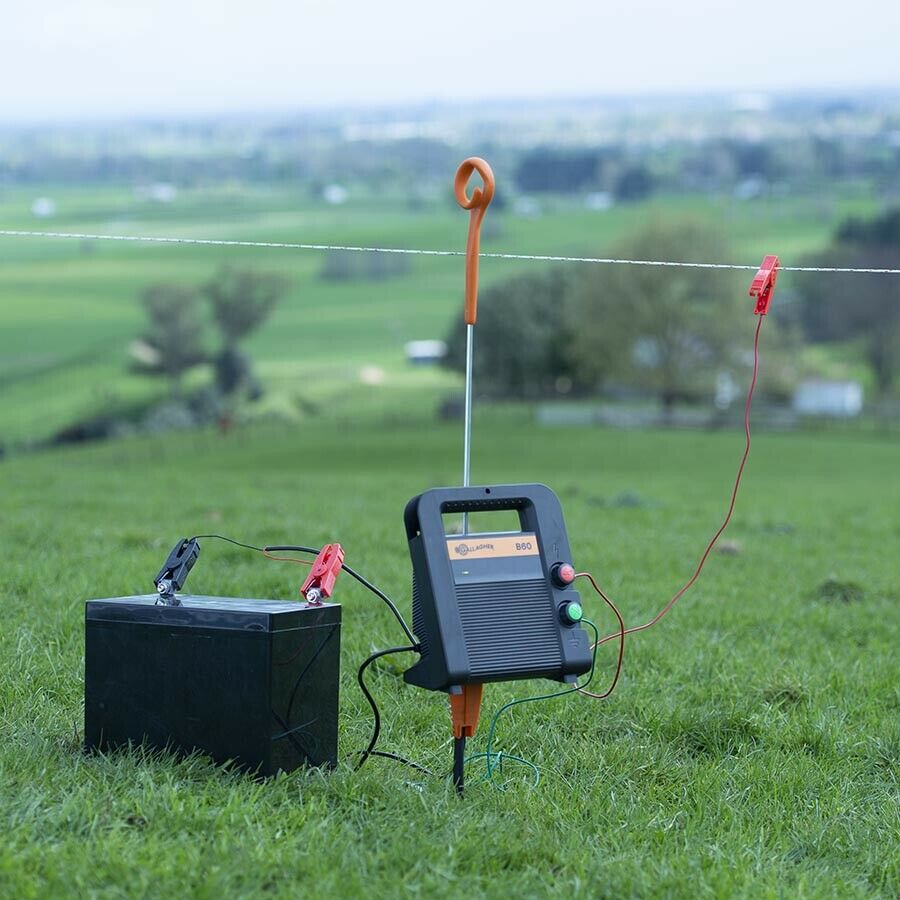 Gallagher B60 Electric Fence Energiser 12v 0.6J 6km Portable Fencer *7 YEAR WARRANTY*