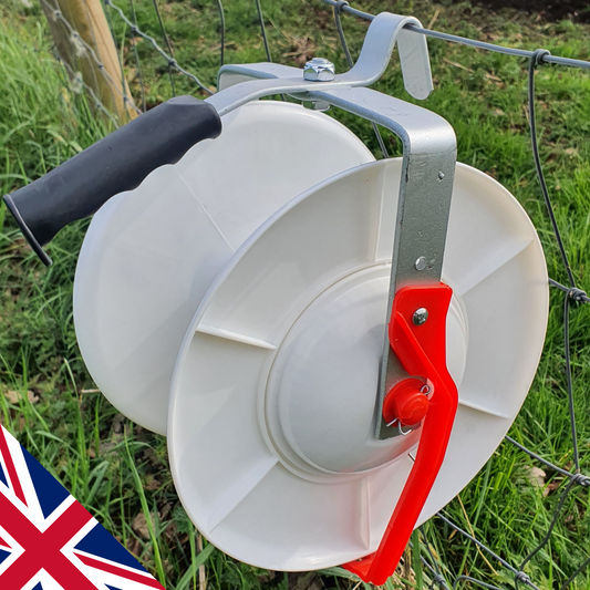 Doblit Geared 3:1 Electric Fence Wire Tape Rope Spool Winder - Up to 800m