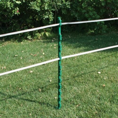 Rutland Original Electric Fence Poly Posts 105cm Electric Fence Stake Paddock Grazing Green/Black