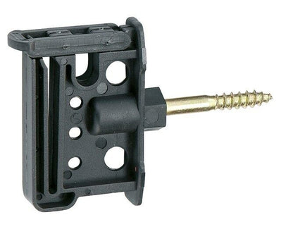 Tape Insulator Electric Fence Screw In Wood Post Locking Clip Up to 40mm Tape