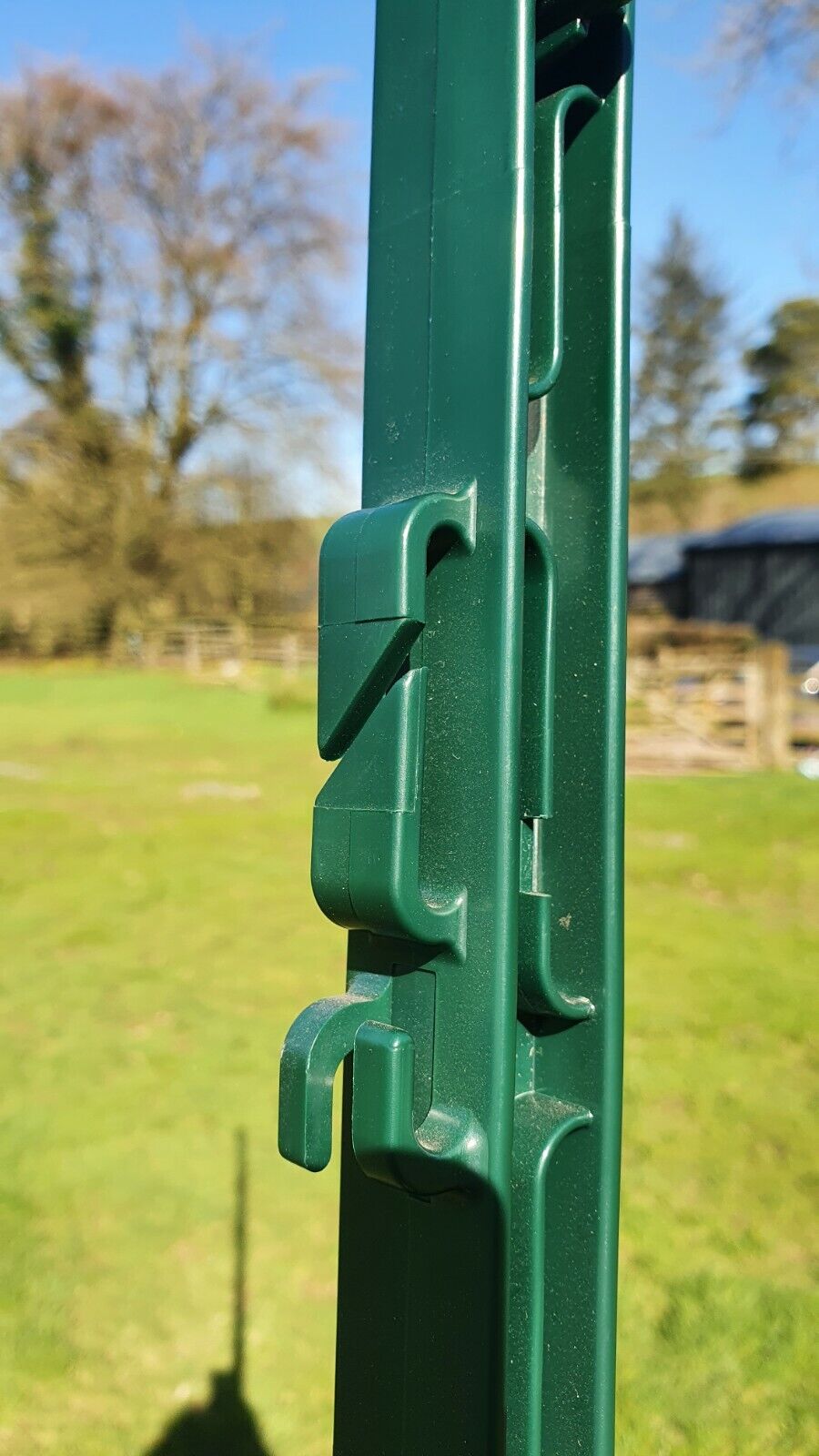 Green 5FT Poly Posts 156cm Tall Electric Fence 4ft 6" Fencing Stake Horse Cattle