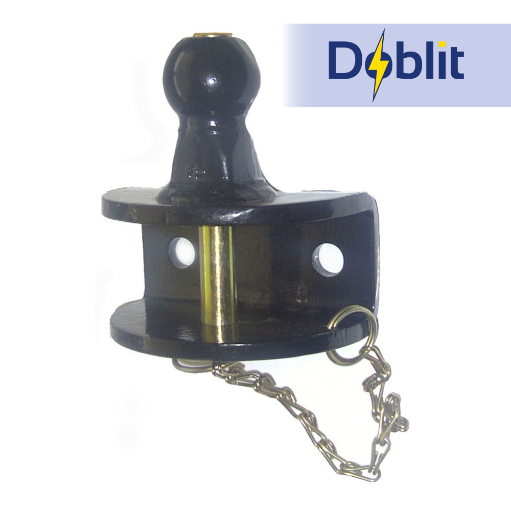 Dual 50mm Ball & 19mm Pin through Ball Style Tow Hitch - 1500kg Max Capacity