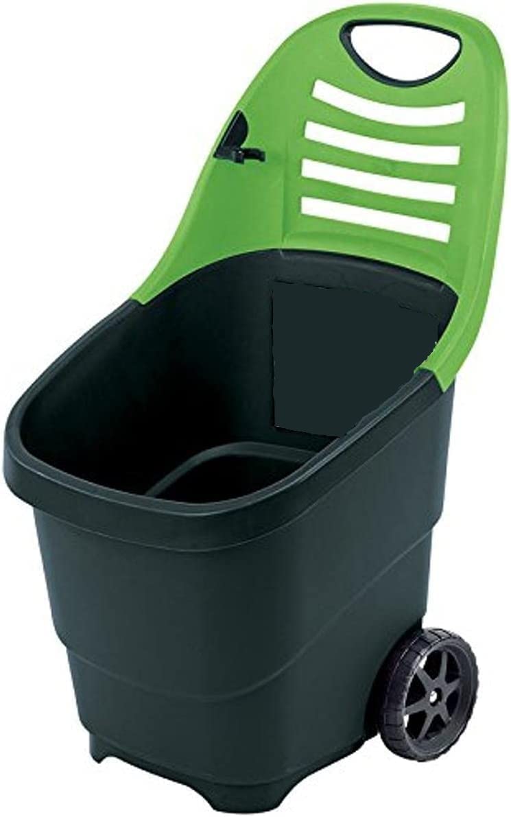 48L Garden Caddy Plant Trolley Gardener Cart Compost Hauler Wheel Barrow Hopper