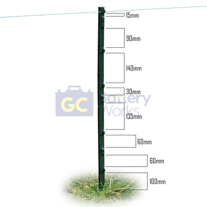 Doblit Green Poly Post 3FT Electric Fencing Poly Post Plastic Fence Stake MultiPacks 5 - 120