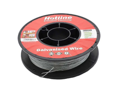 Stranded Fencing Wire 1.5mm 7 Strand Galvanised Steel Wire 400m Electric Fencing