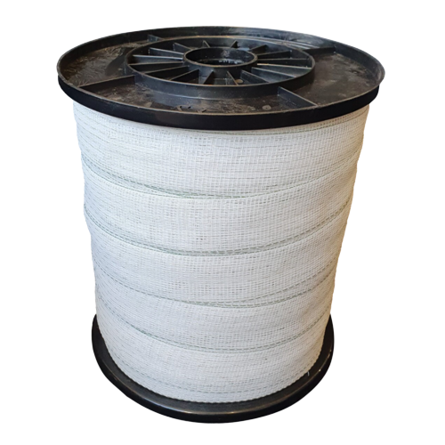 Electric Fence Tape 40MM X 200M Metres White Fencing Poly Horse Paddock Doblit